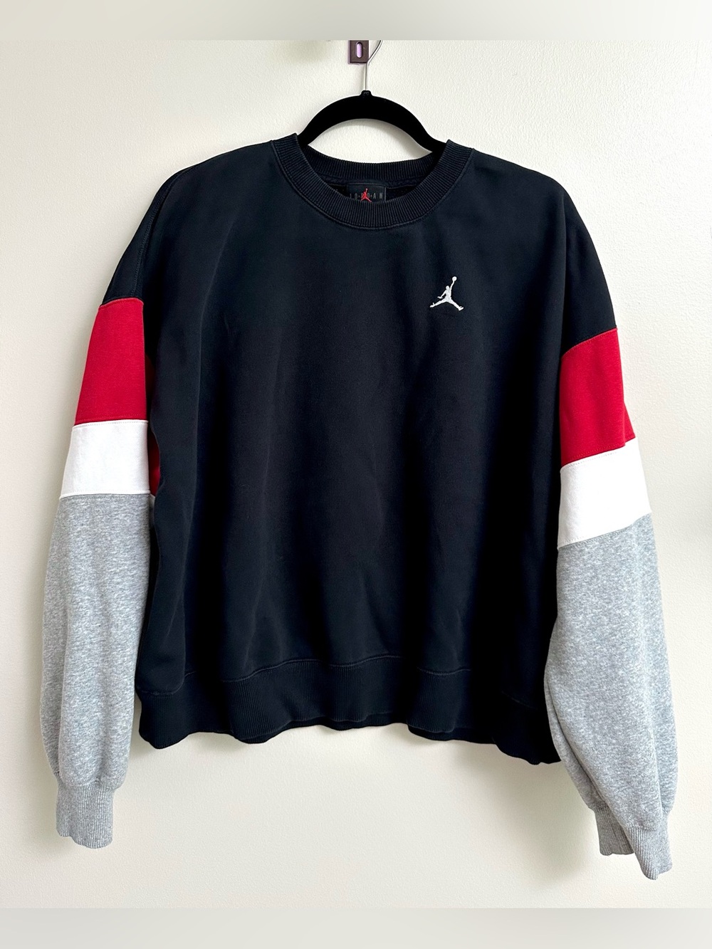 Jordan Brooklyn Fleece Colorblock Crewneck Sweatshirt Women’s L